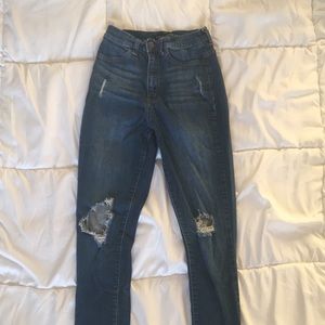 Fashion nova high rise ripped jeans